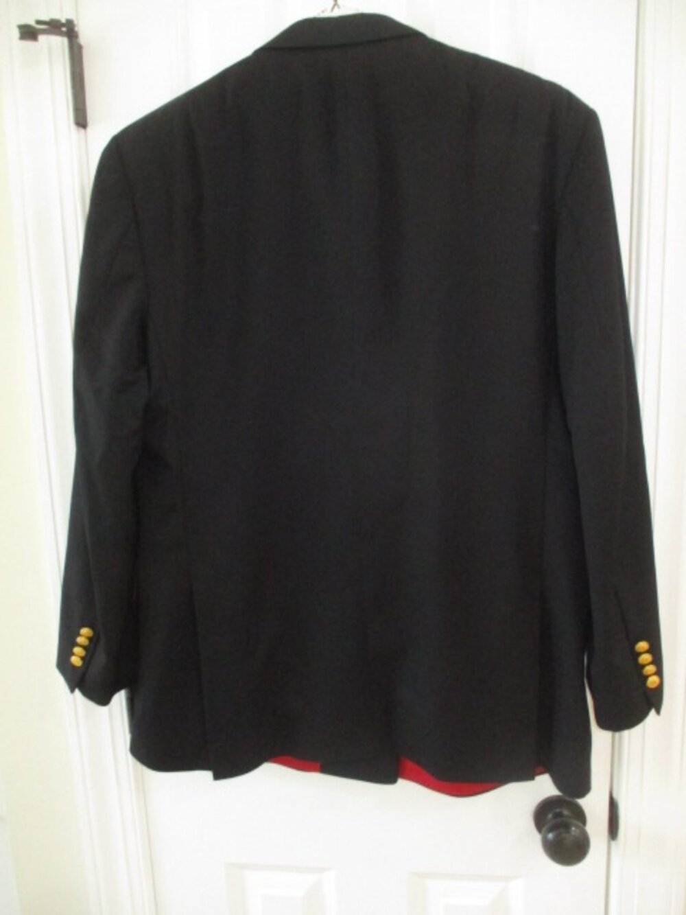 Men's Double Breasted Navy Blue Blazer 44R - Picture 2 of 9
